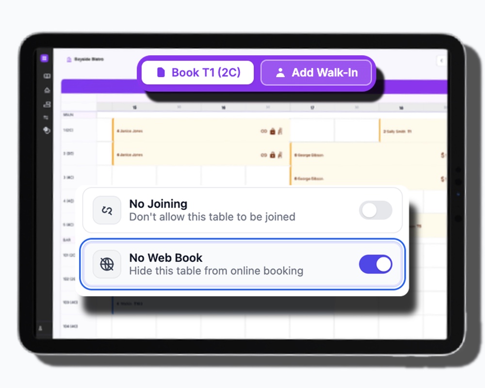Table booking