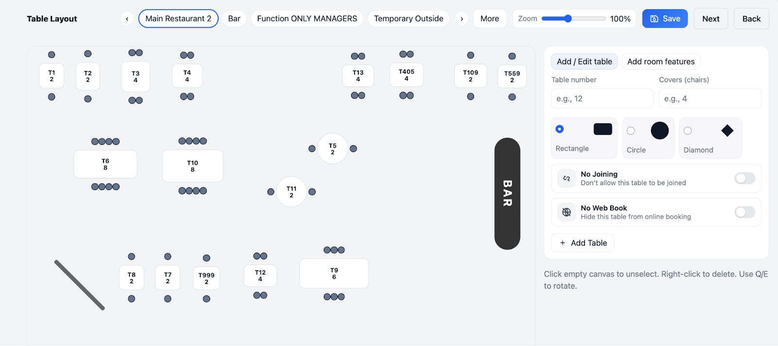 table layout simpleERB